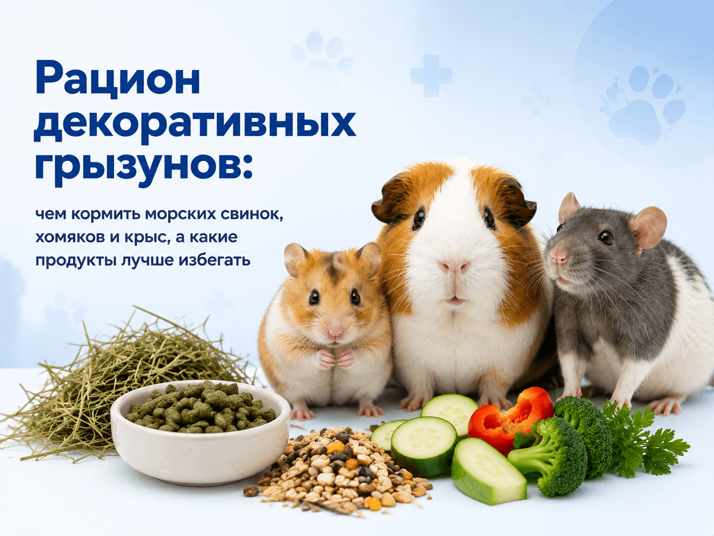 рацион декоративных грызунов