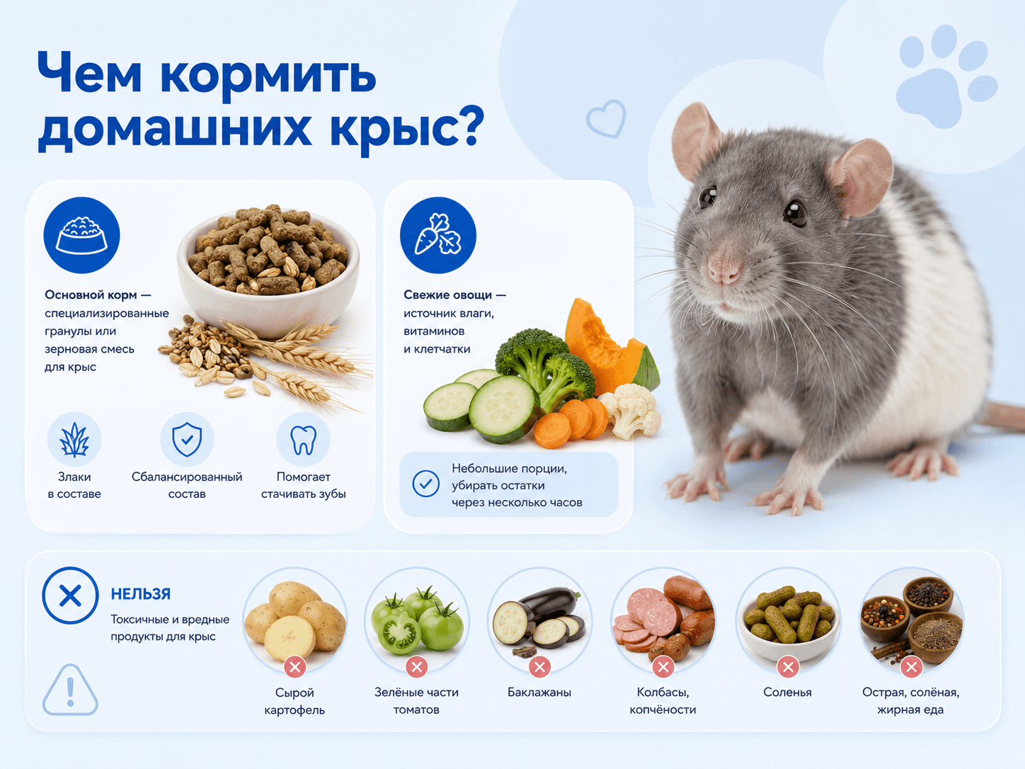 чем кормить крысу